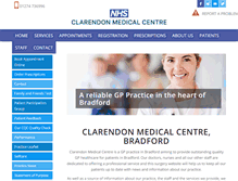 Tablet Screenshot of clarendonmedicalcentre.com